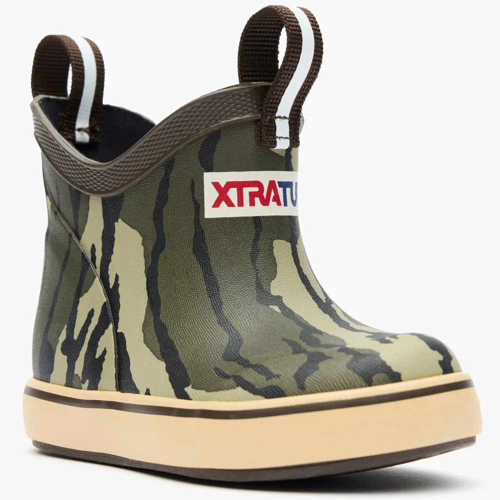 Kids' Mossy Oak® Bottomland Ankle Deck Boot|XTRATUF Best