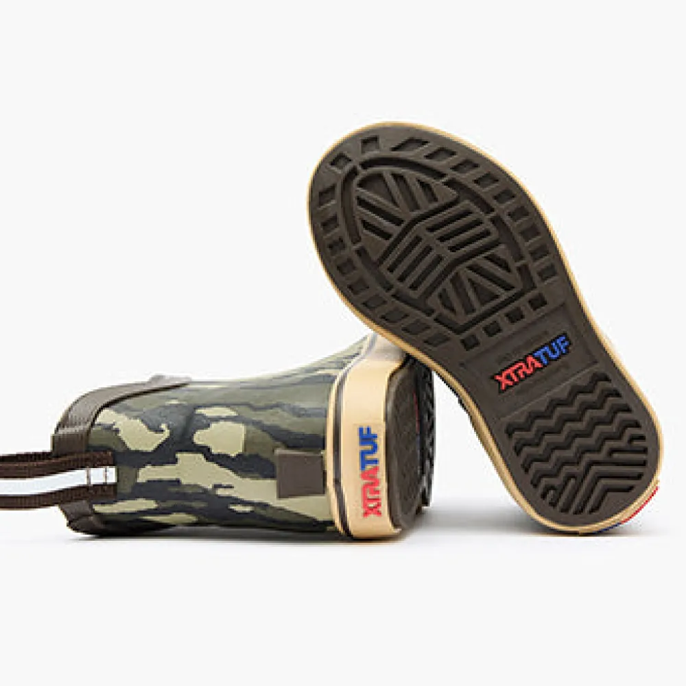 Kids' Mossy Oak® Bottomland Ankle Deck Boot|XTRATUF Best