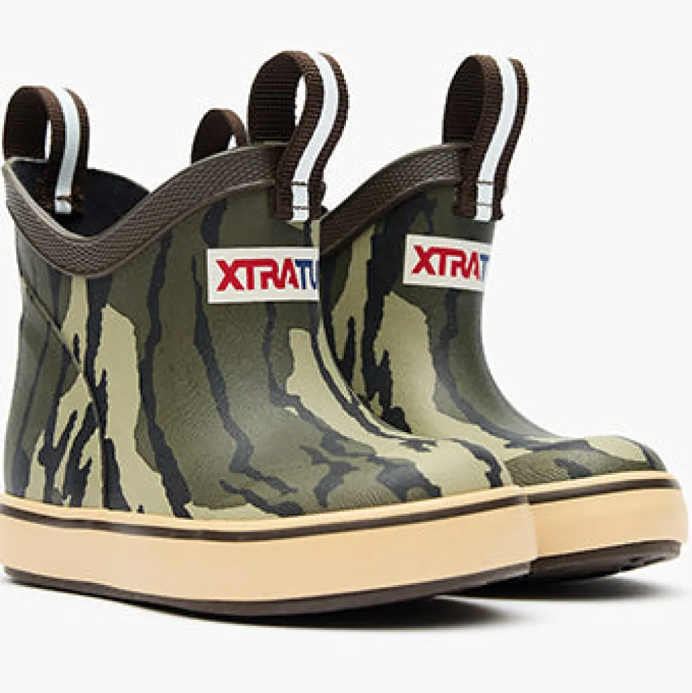 Kids' Mossy Oak® Bottomland Ankle Deck Boot|XTRATUF Best