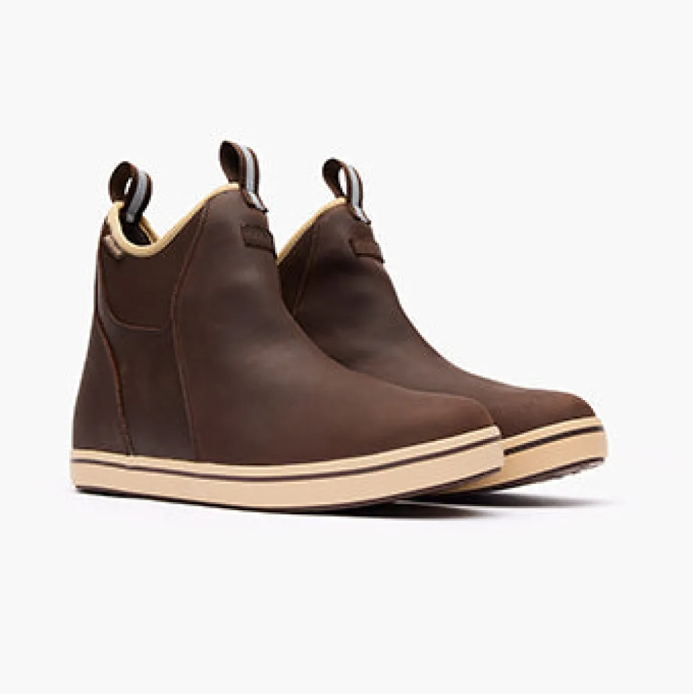 Men's 6 in Leather Ankle Deck Boot|XTRATUF Outlet